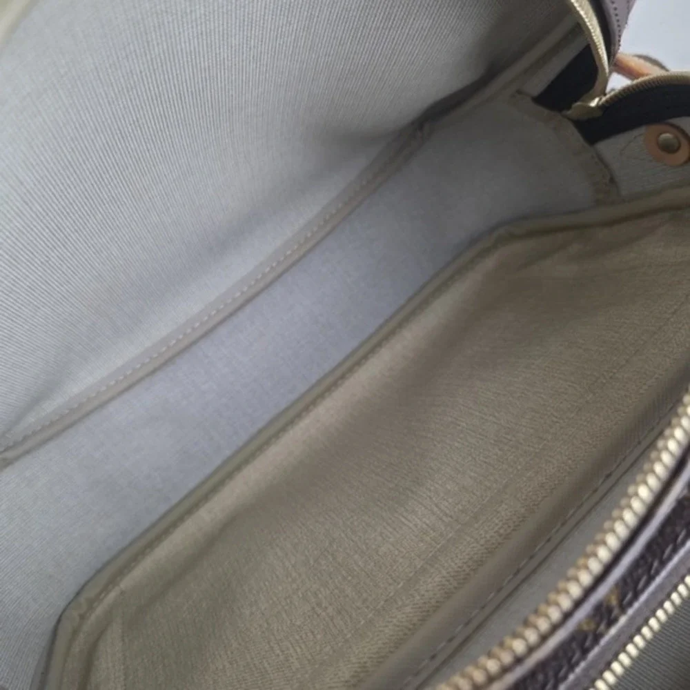 Louis Vuitton Reporter PM Monogram Shoulder Crossbody Messenger Bag Brown